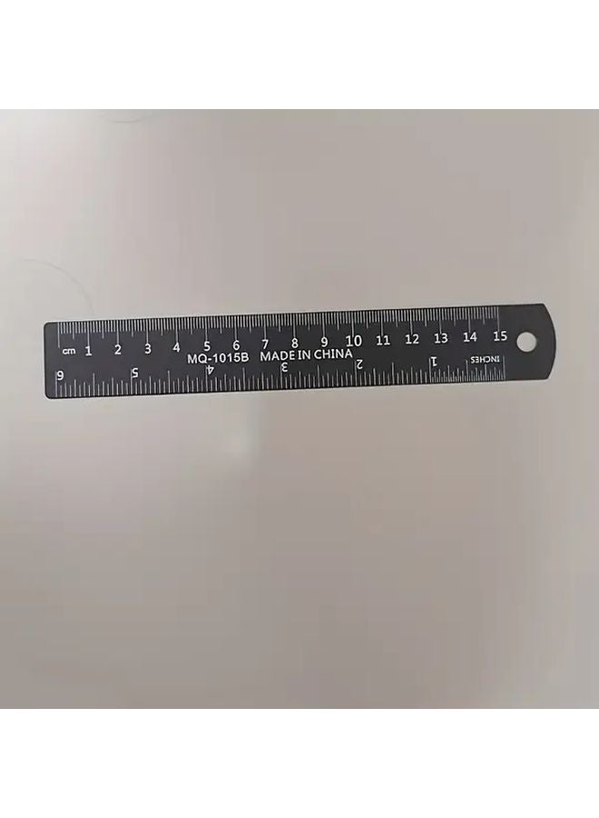 5.91 Inch Lightweight Aluminum Alloy Metal Ruler For School Office Drawing Engineering - Image 1