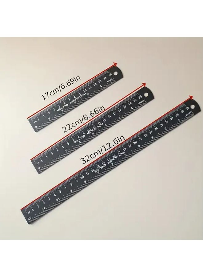 5.91 Inch Lightweight Aluminum Alloy Metal Ruler For School Office Drawing Engineering - Image 3