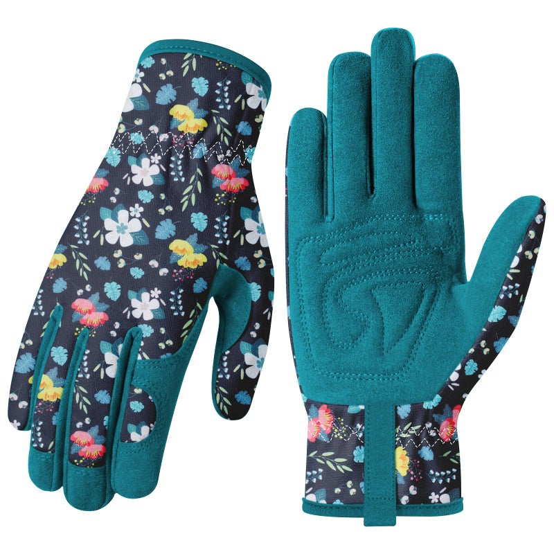 Baidast Gardening Gloves for Women, Breathable Leather Garden Gloves with Grip, Thorn Proof Working Gloves for Digging, Planting, Pruning - Image 1