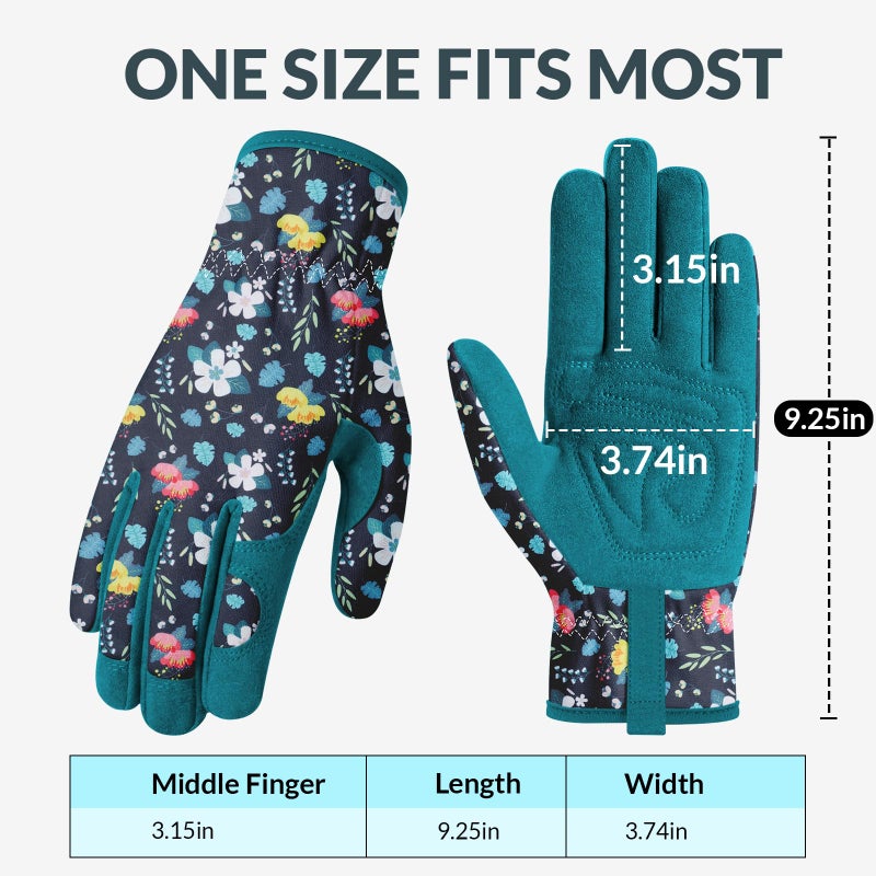 Baidast Gardening Gloves for Women, Breathable Leather Garden Gloves with Grip, Thorn Proof Working Gloves for Digging, Planting, Pruning - Image 5