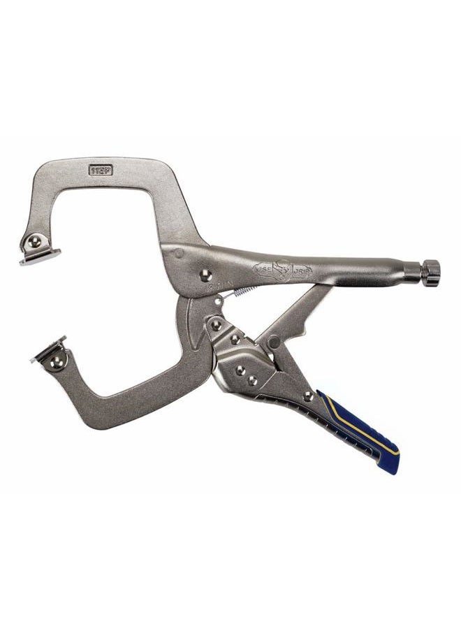 IRWIN VISE-GRIP Welding Pliers, Fast Release, C-Clamp with Swivel Pads, 11-Inch (IRHT82586) - Image 1