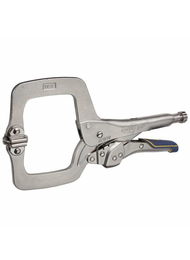 IRWIN VISE-GRIP Welding Pliers, Fast Release, C-Clamp with Swivel Pads, 11-Inch (IRHT82586) - Image 4