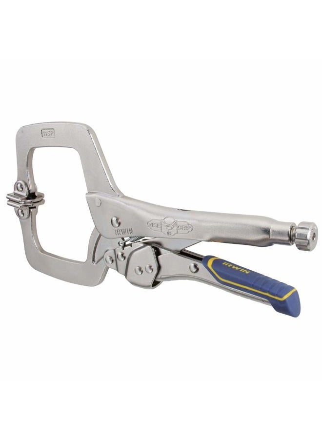 IRWIN VISE-GRIP Welding Pliers, Fast Release, C-Clamp with Swivel Pads, 11-Inch (IRHT82586) - Image 3