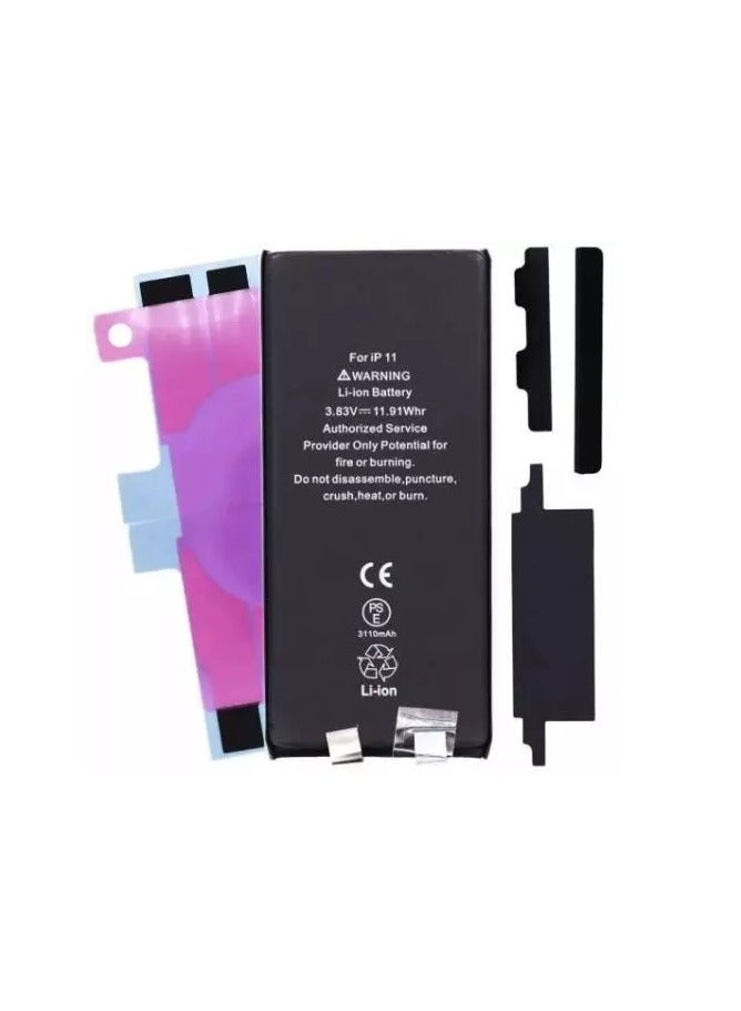 TECH Replacement Battery For Apple iPhone 11 3110 mAh black - Image 2