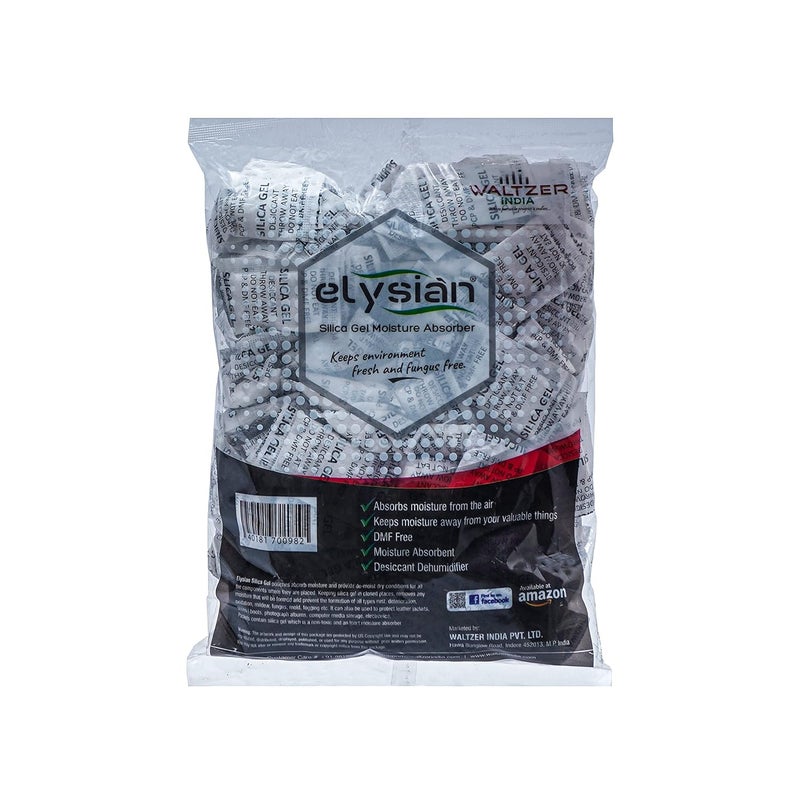 Elysian Silica Gel Desiccant Moisture Absorber Packet for LensesPhone Cameras Electronic 250 Gram White Each 50 Gram Pouch - Image 3