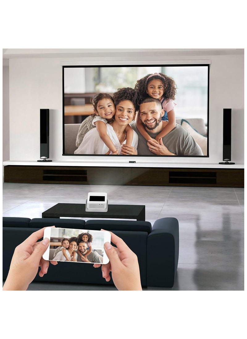 ماركة غير محددة - جهاز عرض ذكي TouchPlay - جهاز عرض بدقة Full HD 1080p بشاشة تعمل باللمس، يعمل بنظام تشغيل Android الرسمي، سطوع 11000 لومن، خاصية Auto Keystone، يدعم HDMI وUSB، نظام مسرح منزلي وجهاز عرض صغير محمول - Image 1
