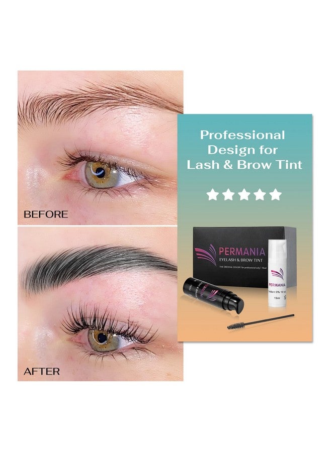 PERMANIA Eyelash Black Color Kit, Permania Training Kit Black For Eyebrow & Lash Hair Color Developer 15Ml（Black） - Image 3