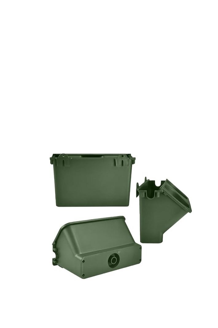 Hilai Wall Planting Pot,6pcs Hanging Planting Grow, Vertical Garden Planter Wall Pocket Self Watering Flower Pot Wall-mounted Holder Dark Green for Indoor Outdoor - Image 2