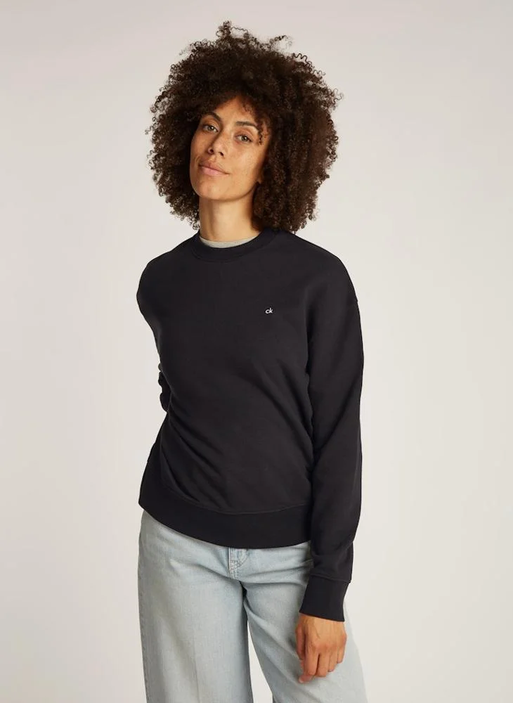 CALVIN KLEIN Crew Neck Knitted Sweatshirt