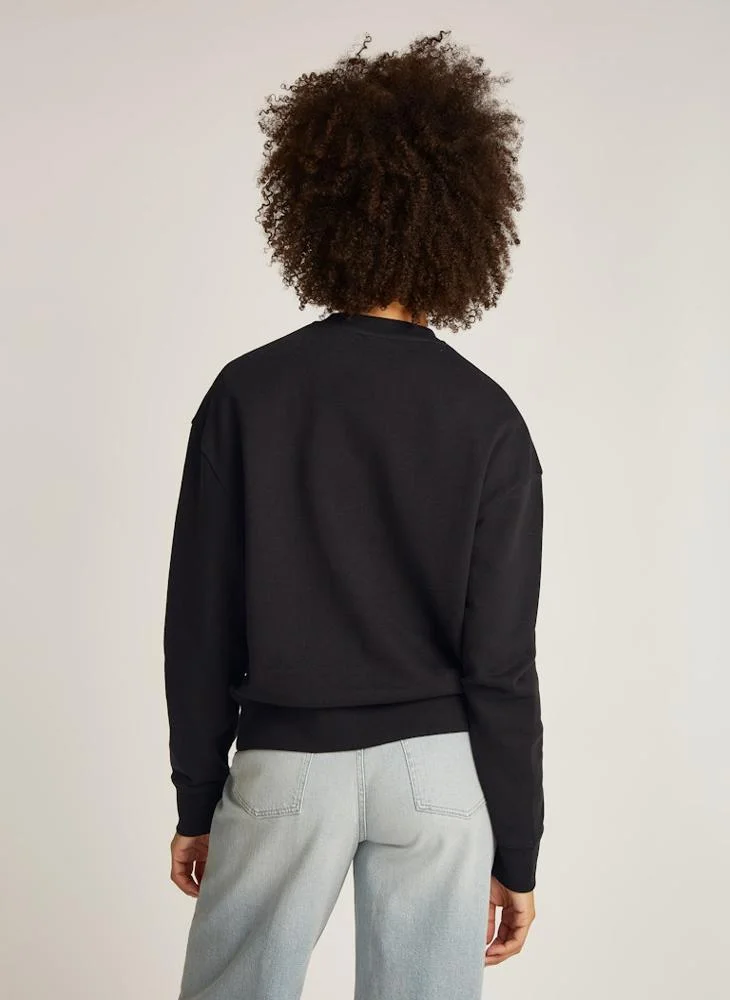 CALVIN KLEIN Crew Neck Knitted Sweatshirt