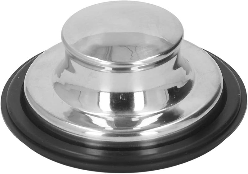 غطاسة حوض المطبخ من الفولاذ المقاوم للصدأ قطر 86 مم مانع للتسرب بسدادة مطاطية مانع لتصريف النفايات - Image 1