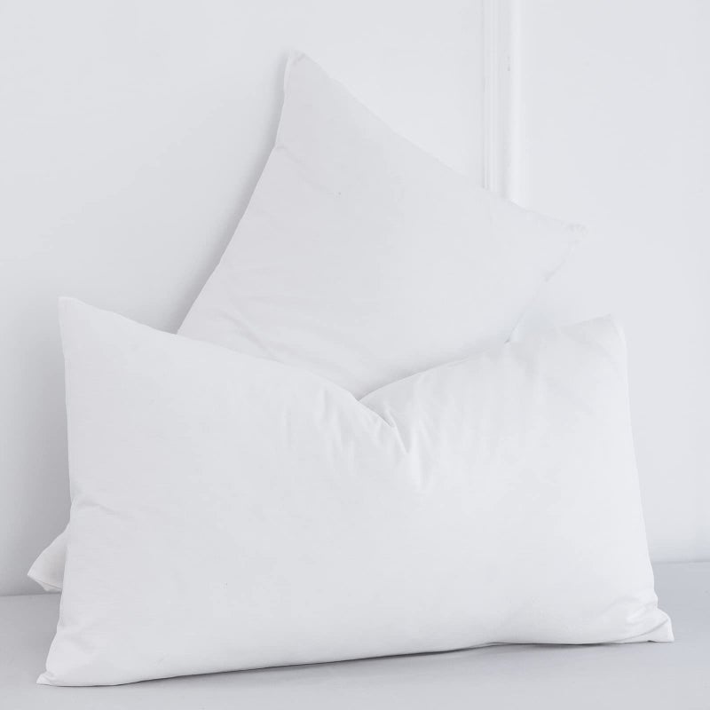 MooMee Bedding Pillowcases Pack of 2 100% Washed Cotton Linen Like Textured Breathable Durable Soft Comfy (Off White  Standard) - Image 3
