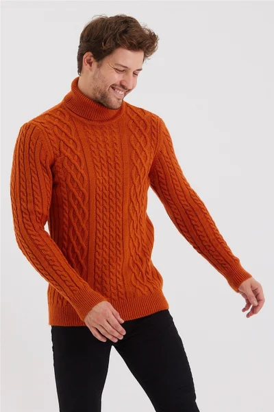 Cool Tarz Cool Style Men's Brick Knit Patterned Knitwear SWEATER-TRZ8152R04S