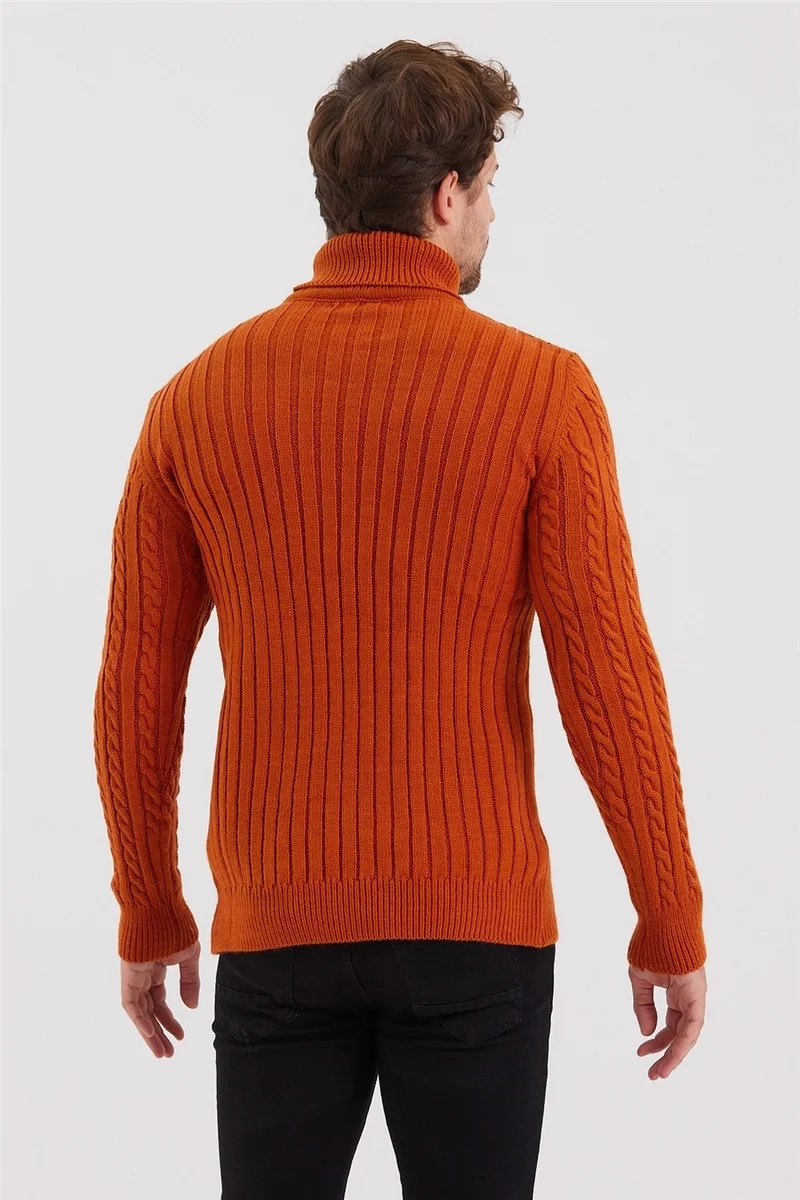 Cool Tarz Cool Style Men's Brick Knit Patterned Knitwear SWEATER-TRZ8152R04S