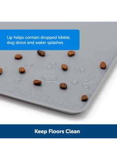 PetSafe Fountain And Feeder Mat, For Dogs And Cats, Silicone Food And Water Placemat, 26 In X 16 In, Waterproof, Dishwasher Safe, Pet Food Mat With Lip  - Image 2