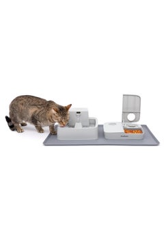 PetSafe Fountain And Feeder Mat, For Dogs And Cats, Silicone Food And Water Placemat, 26 In X 16 In, Waterproof, Dishwasher Safe, Pet Food Mat With Lip  - Image 1