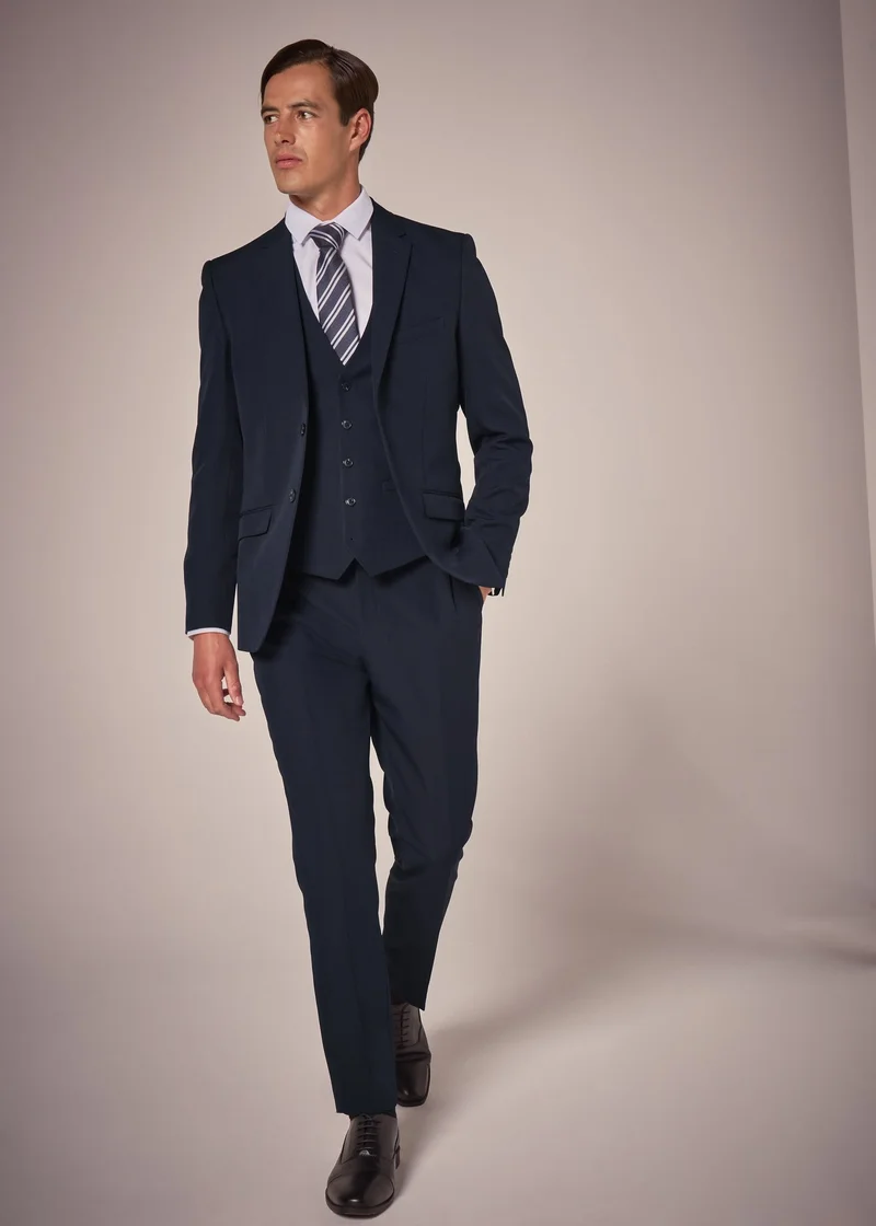 ماتلان Taylor & Wright Panama Navy Slim Fit Suit Trousers
