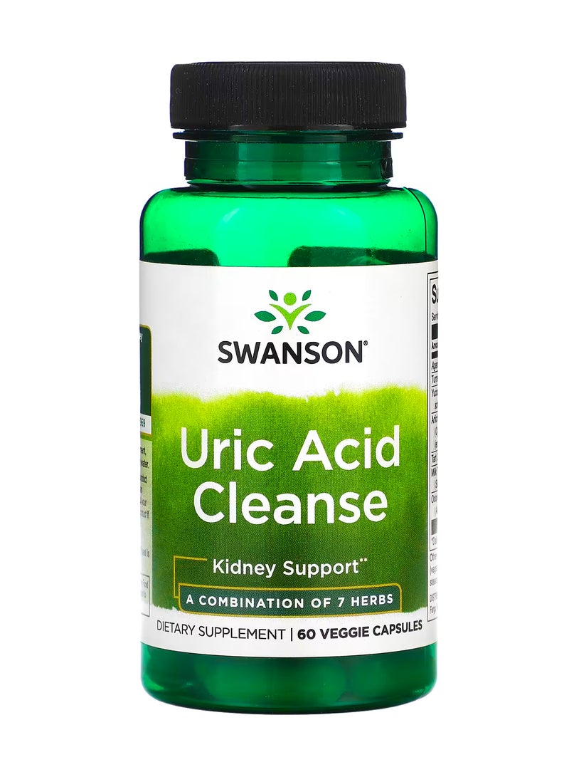 SWANSON Uric Acid Cleanse 60 Veggie Capsules