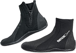 SEAC unisex adult Neoprene Water Booties Socks, Black, XX-Small US - Image 1
