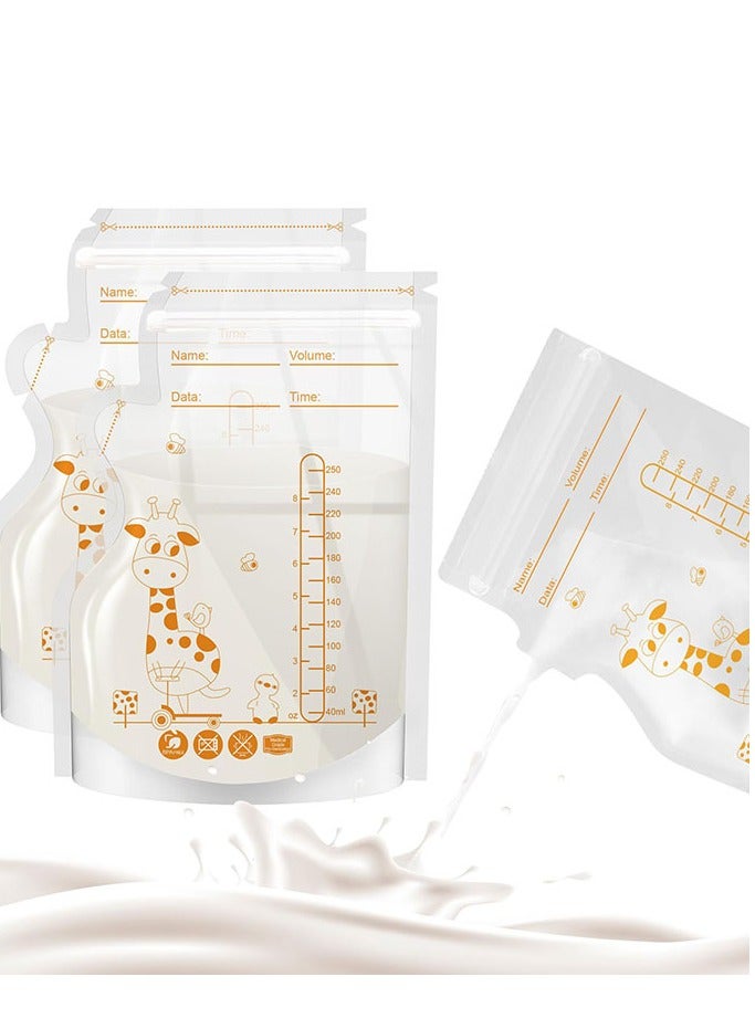 35 Pieces 250ML Healthy Double Zipper Breast Milk Storage Bags - Image 3
