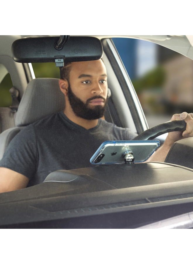 NITE IZE Steelie Magnetic Phone Socket Plus - Dashboard Phone Mount Socket with Strong Magnet - Phone Holder Accessory Compatible with Steelie Phone Mounting Systems - Grey - Image 5