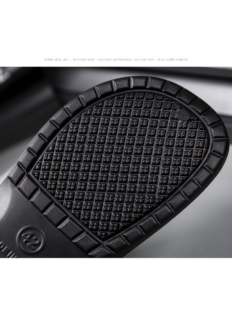 أحذية طهاة مقاومة للماء والزيت، ونعال أنيقة بمقاسات كبيرة، بنعل سميك ومغلق، وأحذية ممرضات، وأحذية أطباء، وأحذية بستنة خارجية. - Image 2