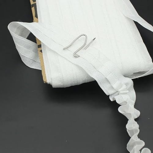 ArrErr Curtain Narrow Header Tape with Strings 30Mx3CM Pull Cord Pleat Cloth Heading Belt Linings for Curtains Top Hook Hanger Home Decor Project Craft Pleater - Image 5