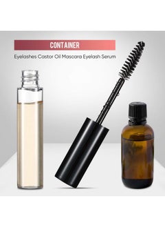 Patelai 12 Pieces 10 ml Empty Mascara Tubes Eyelash Serum Tubes and Eyeliner Tubes Set Includes 4 Eyelash Cream Container Bottle, 4 Liquid Eyeliner Mascara Container, 4 Funnels for Castor Oil DIY Mascara  - Image 5