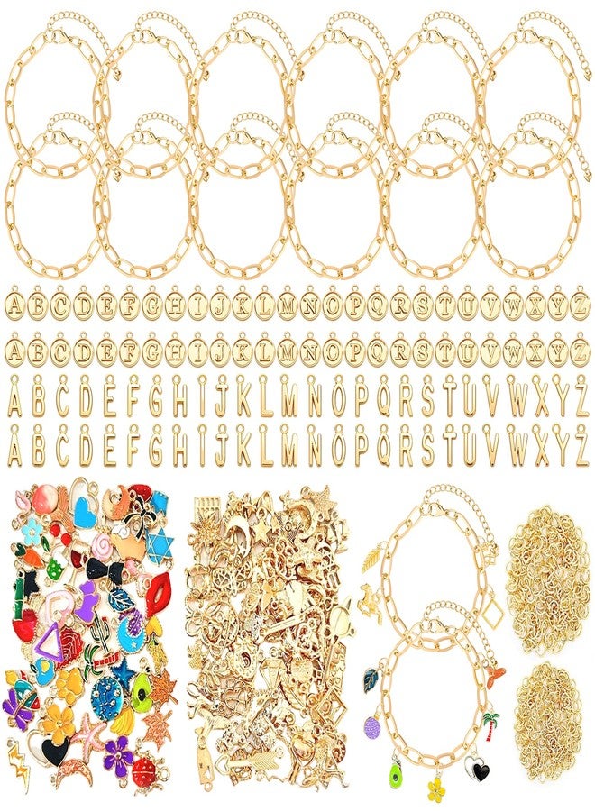 PPVWEY 450 PCS Charm Bracelet Making Kit for Women, Jewelry Making Kit Including Paperclip Chain Bracelet, Assorted Charms Bulk, Letter Pendants, Jump Rings for Bracelet Making,DIY Crafts Supplies - Image 1
