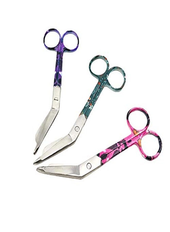 CYNAMED Artzone Bandage Scissors Premium Quality - Great for Home and First Aid (Various Patterns) (Purple Heart, 5.5 in) - Image 5
