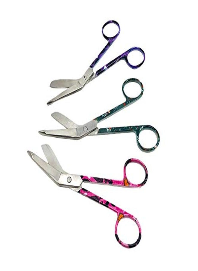 CYNAMED Artzone Bandage Scissors Premium Quality - Great for Home and First Aid (Various Patterns) (Purple Heart, 5.5 in) - Image 4