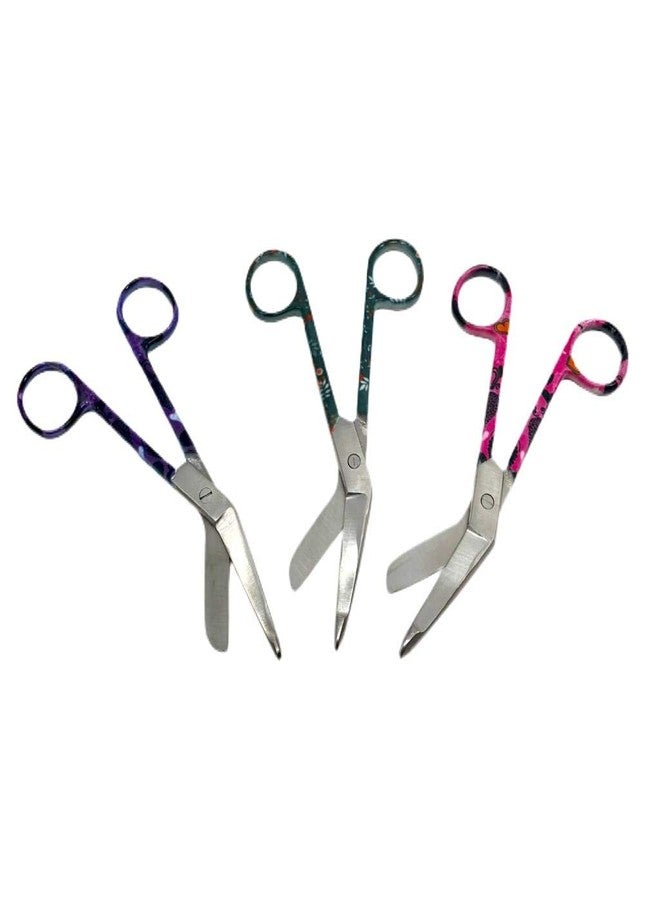 CYNAMED Artzone Bandage Scissors Premium Quality - Great for Home and First Aid (Various Patterns) (Purple Heart, 5.5 in) - Image 3
