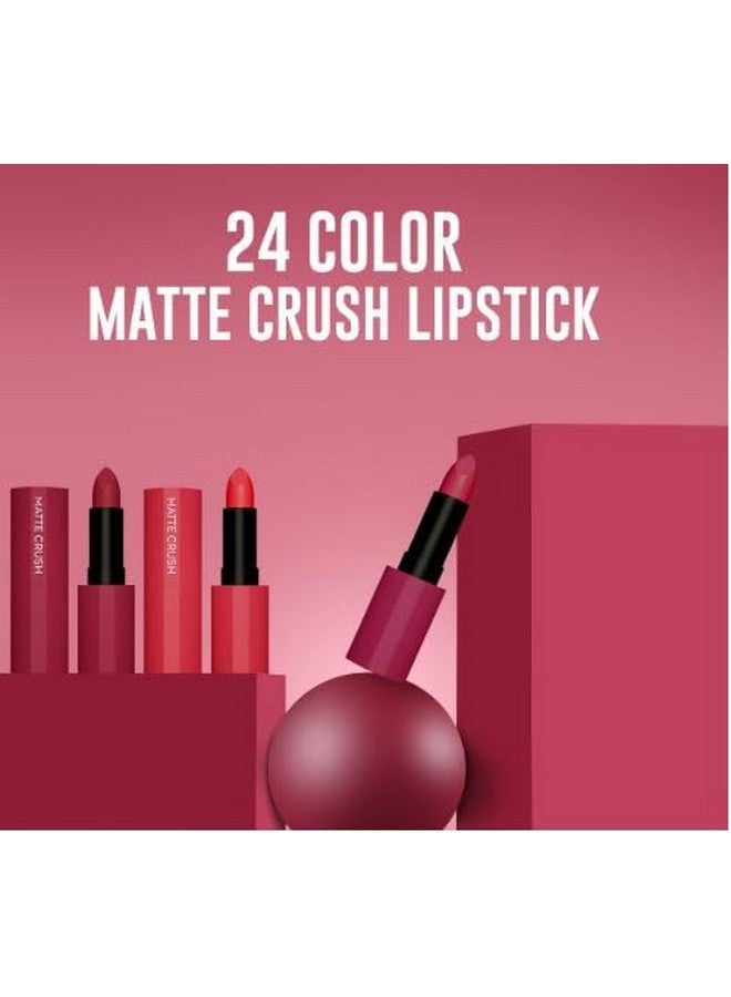 Lui Pui LUIPUI Matte Crush Lipstick - 24 Vibrant Matte Shades, Long-Lasting & Non-Drying Formula (SHADE 17) - Image 4