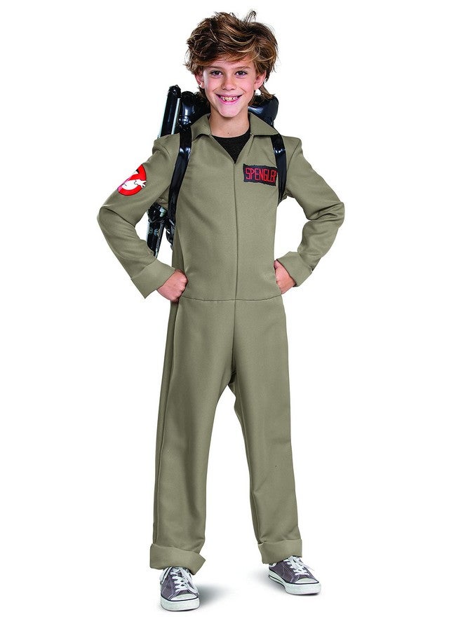 Disguise Ghostbusters Costumes for Kids, Official Ghostbusters Afterlife Movie Costume Jumpsuit with Inflatable Proton Pack, Classic Kids Size Large (10-12) - Image 1