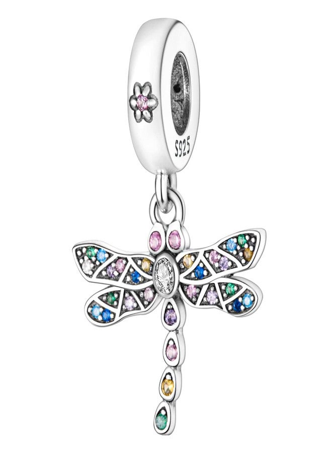 MULA 925 Sterling Silver Charms for Bracelets and Necklaces Airplane Passport Dangle Pendants Beads Butterfly Dragonfly Charms Jewelry Charm for Women - Image 1
