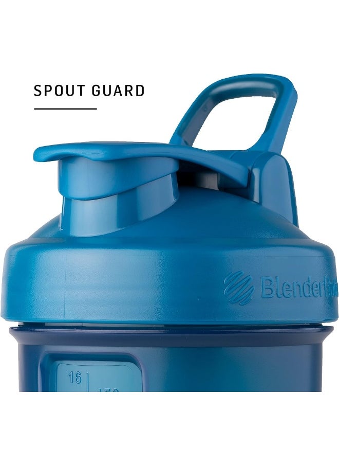 Blender Bottle - Blender Bottle Shaker Bottle With Pill Organizer And Storage For Protein Powder Classic V2 Prostak System 22 Ounce Blue - Image 1