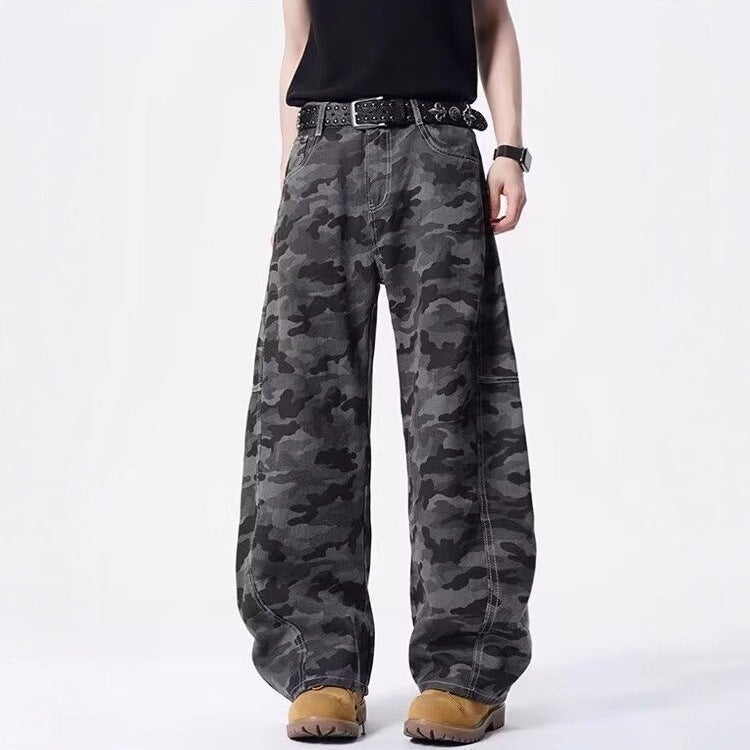 Unisex Classic Denim Jeans Loose Fit Daily Outdoor Wear - Image 2