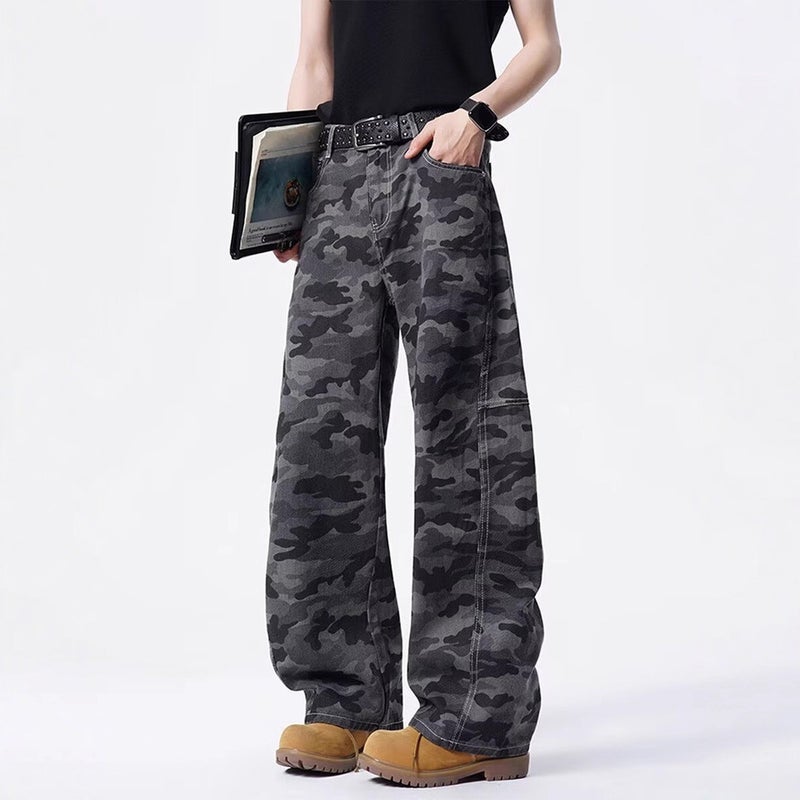 Unisex Classic Denim Jeans Loose Fit Daily Outdoor Wear - Image 4