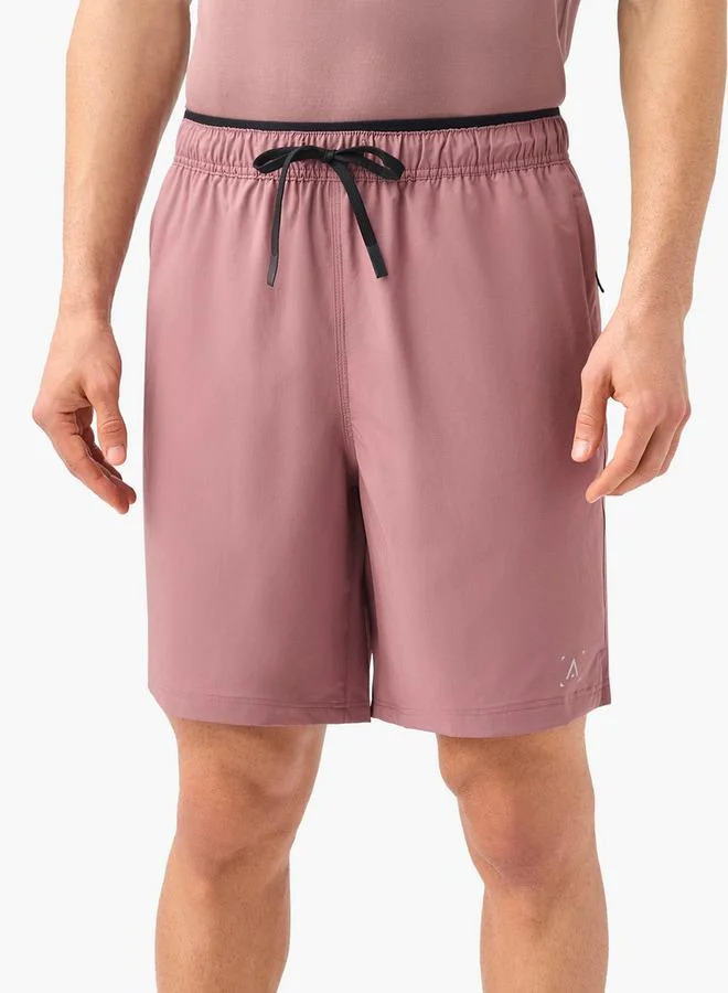 ADOT by Splash Solid Shorts with Drawstring Closure and Pockets