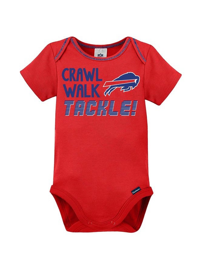 Gerber NFL Buffalo Bills Baby-Boy 3 Pack Short Sleeve Variety Bodysuit, Team Color, 3-6 Months, 137453160BLL06M-402 - Image 2