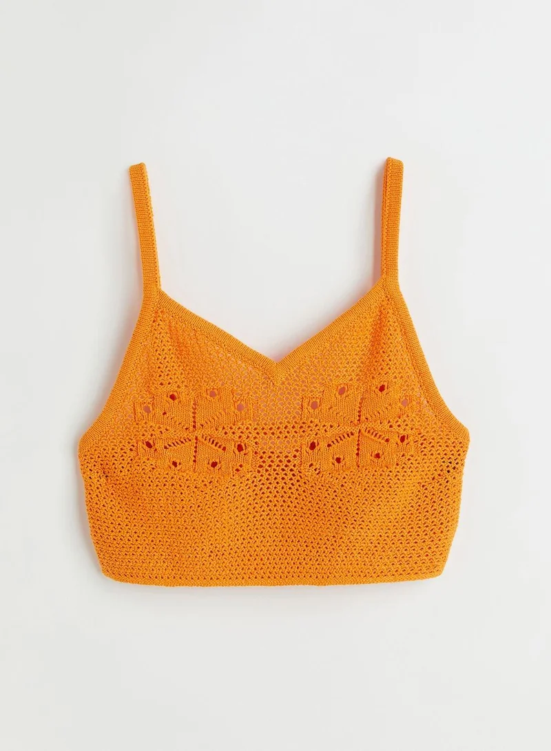 H&M Openwork Crop Top