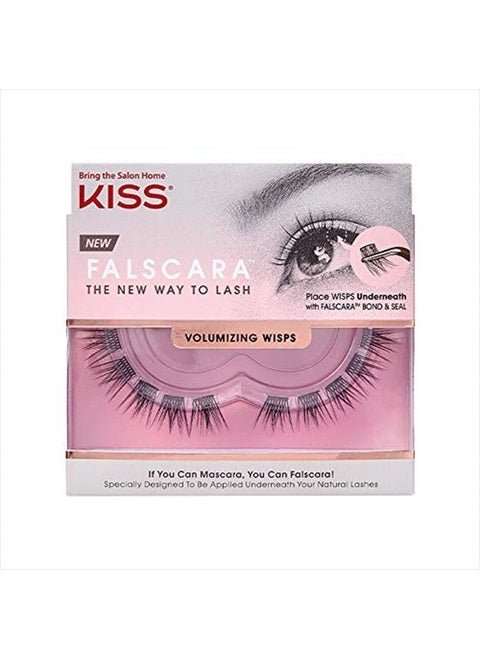 Falscara DIY Eyelash Extension Volumizing Wisps - Featherlight Synthetic Reusable Artificial Eyelashes Pack of 10 Mini Lash Clusters for that Authentic Eyelash Extension Look