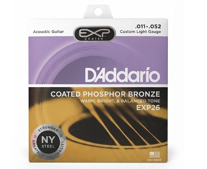 Coated Phosphor Bronze Light Acoustic Guitar Strings