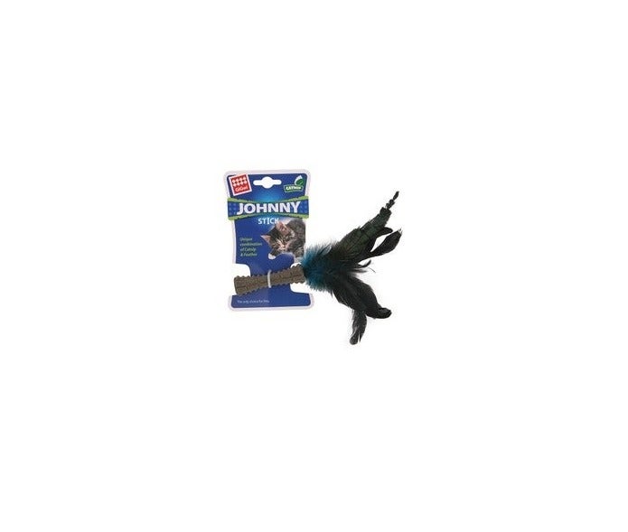 Gigwi Johnny Catnip Toy with Stick & Feather , 1 pcs