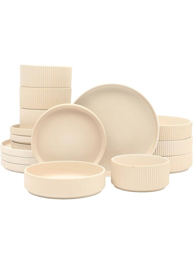 طقم عشاء بورسلين 18 قطعه - Image 2