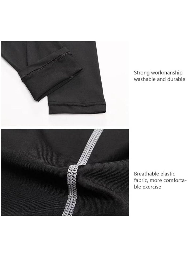 5Pcs Men's Compression Pants Shirt Top Long Sleeve Jacket Athletic Sets Gym Clothing Mens Workout Valentine's Day gift  - Image 5