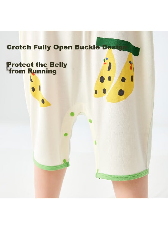 Potatokids Children's Sleeping Bag Spring And Summer New Style Boys And Girls Breathable One-piece Pajamas, Fairy Grass Green, 140 - Image 2