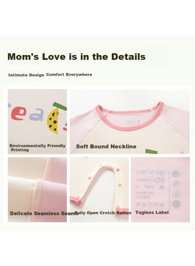 Potatokids Children's Sleeping Bag Spring And Summer New Style Boys And Girls Breathable One-piece Pajamas, Fairy Grass Green, 140 - Image 3