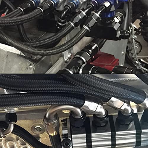 YSIL 8AN Female to 6AN Male Flare Reducer Adapter Fuel Hose Fittings Aluminum Black 2PCS - Image 5