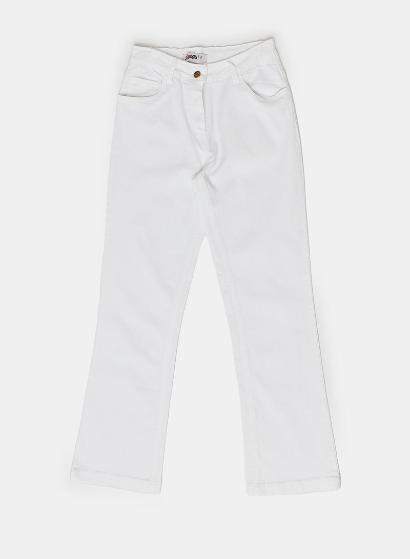 giggles W.PANTS white Junior Girls - Image 1